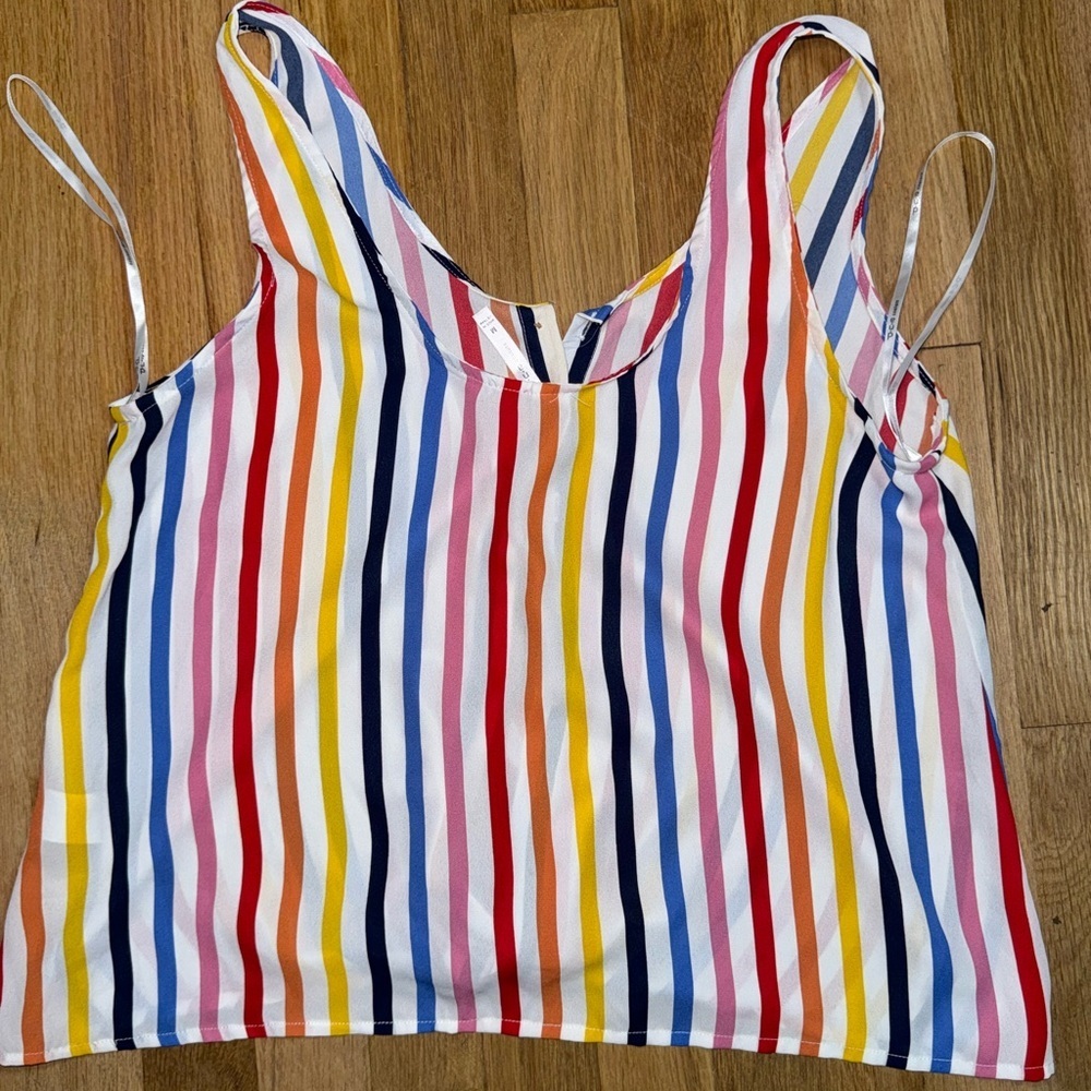 Colorful Striped Women's Top - Picture 3 of 5